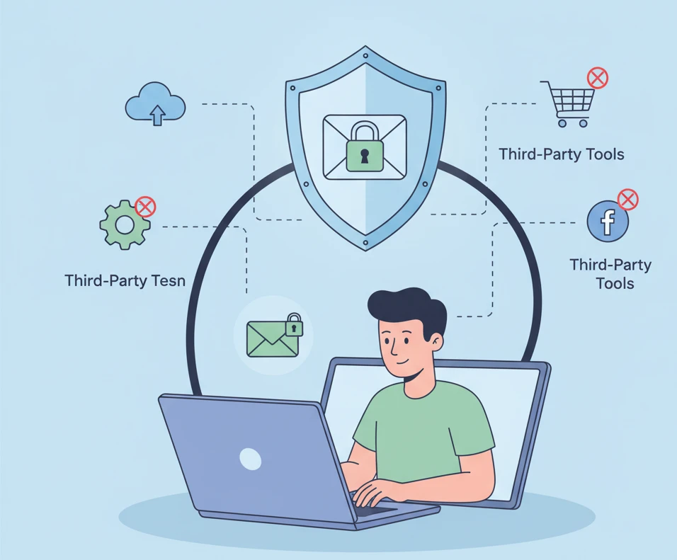 Using temporary email to avoid leaks while testing tools