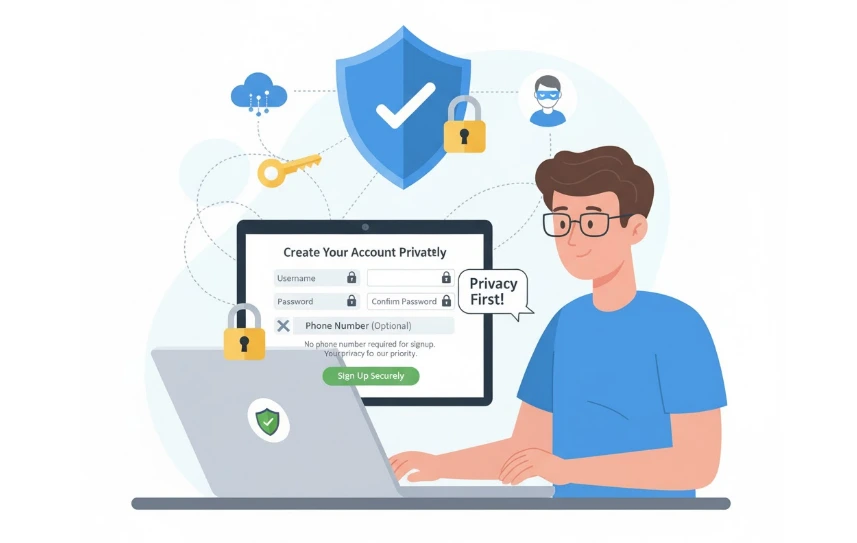 free temporary email service showing inbox with verification code